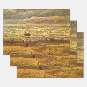 Feuille De Papier Cadeau Vincent van Gogh - Mer à Scheveningen