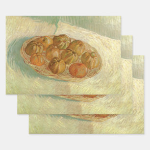 Feuille De Papier Cadeau Vincent van Gogh - Nature morte - Panier de pommes