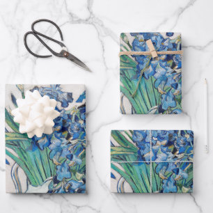 Feuille De Papier Cadeau Vincent van Gogh - Nature morte : Vase avec iris