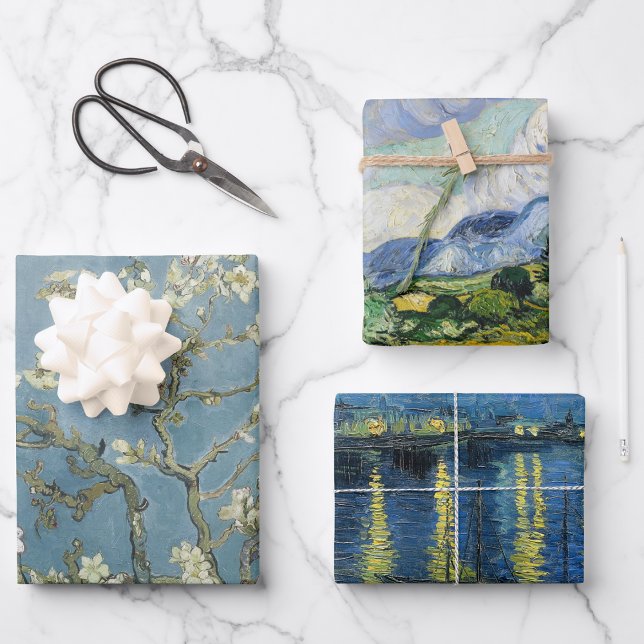 Feuille De Papier Cadeau Vincent Van Gogh Peintures célèbres (Créateur téléchargé)