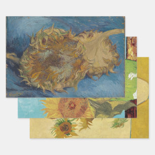 Feuille De Papier Cadeau Vincent Van Gogh - Sélection de tournesols
