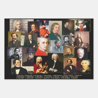 Feuille De Papier Cadeau Vingt et un maîtres