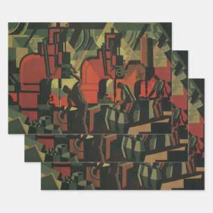 Feuille De Papier Cadeau Vintage Art déco Business Fabrication industrielle