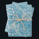 Feuille De Papier Cadeau Vintage Christmas, William Morris<br><div class="desc">Un super élégant papier d'emballage vintage William Morris Noël. Motif bleu Marigold. Éloignez-vous de la foule avec ce design unique.</div>