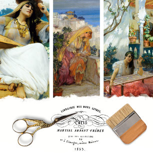 Feuille De Papier Cadeau Vintage Élégante Femme Découpage fille