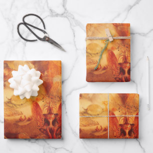 Feuille De Papier Cadeau Vintage Fairy Tale The Captive Robin par Fitzgeral