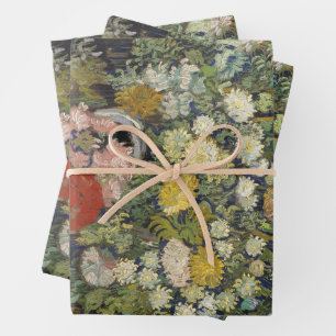 Feuille De Papier Cadeau Vintage Vincent Van Gogh Bouquet de fleurs