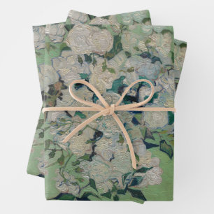 Feuille De Papier Cadeau Vintage Vincent Van Gogh Peinture Roses