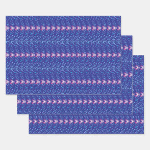 Feuille De Papier Cadeau Vintage Violet Floral Violets fond d'écran motif