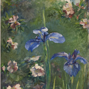 Feuille De Papier Cadeau Vintages Roses sauvages et irlandais par John La F