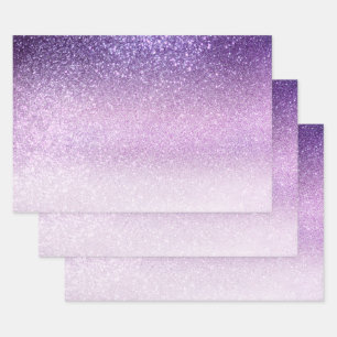 Feuille De Papier Cadeau Violet Lilac Pastel Purple ombre
