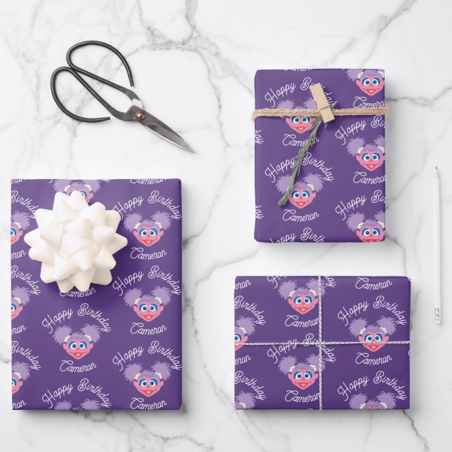 Feuille De Papier Cadeau Visage d'Abby Cadabby (Recto)
