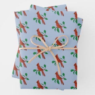 Feuille De Papier Cadeau Visiter Cardinaux Souvenir En Impression Mémoire