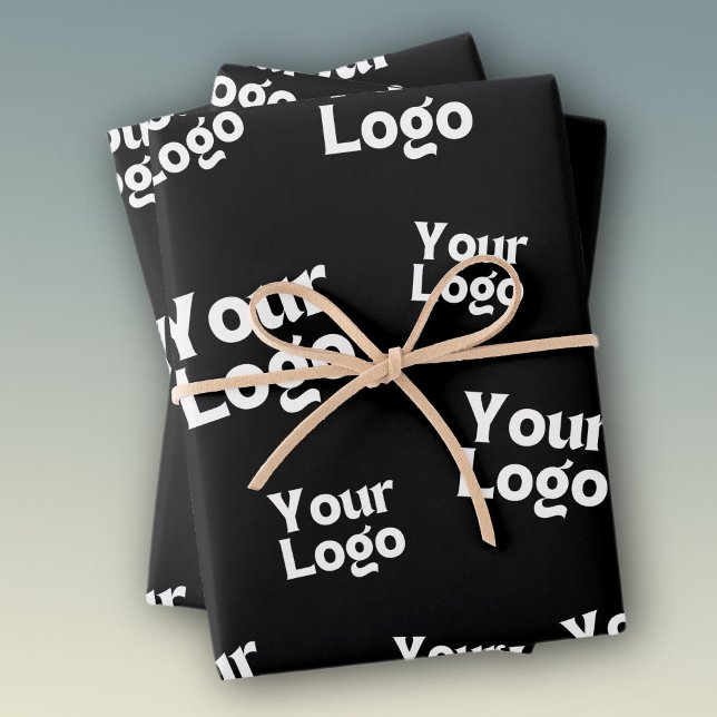 Feuille De Papier Cadeau Votre conception ou logo d'entreprise | Placement  (Créateur téléchargé)