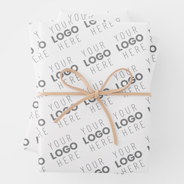 Feuille De Papier Cadeau Votre image/logo éclairé automatiquement + Motif (En situation)