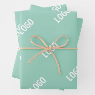 Feuille De Papier Cadeau Votre image ou logo téléchargé en mosaïque Turqu