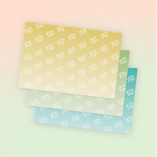 Feuille De Papier Cadeau Votre logo automatiquement carrelé Couleurs modi
