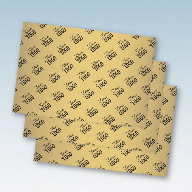 Feuille De Papier Cadeau Votre logo (automatiquement) en mosaïque 45 | Faux (Créateur téléchargé)