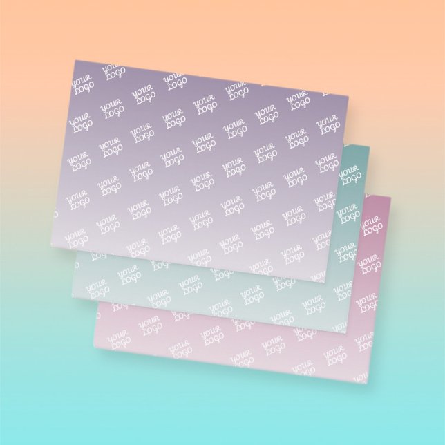 Feuille De Papier Cadeau Votre logo est automatiquement masqué | Couleurs m (Créateur téléchargé)