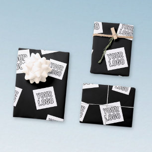 Feuille De Papier Cadeau Votre logo, photo ou autre image   Placement aléat