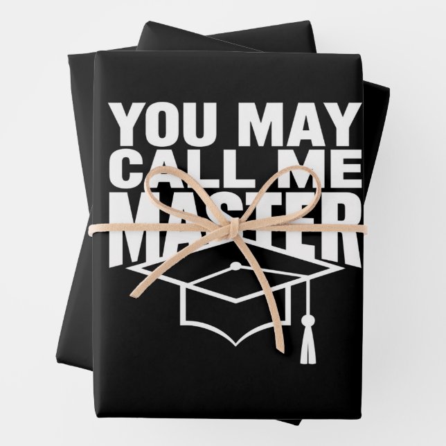 Feuille De Papier Cadeau Vous pouvez m'appeler diplômé de master 2024 (En situation)