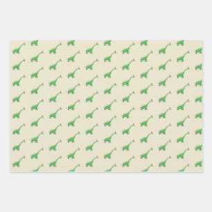 Feuille De Papier Cadeau Walter le Dinosaure