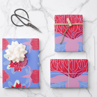 Feuille De Papier Cadeau Waratah