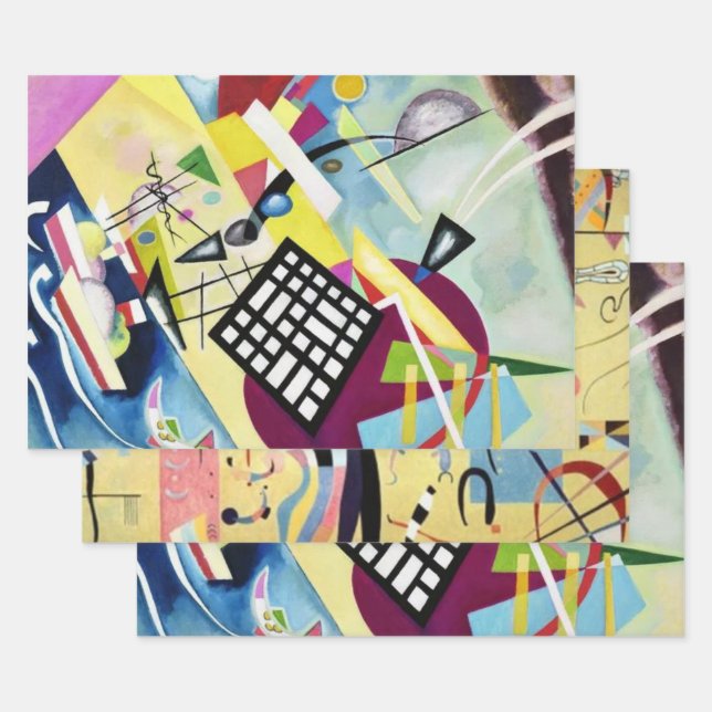 Feuille De Papier Cadeau Wassily Kandinsky (Lot)