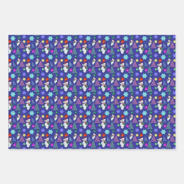 Feuille De Papier Cadeau Weihnachtsmotiv  (Devant 3)