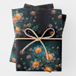 Feuille De Papier Cadeau Whispers en fleur