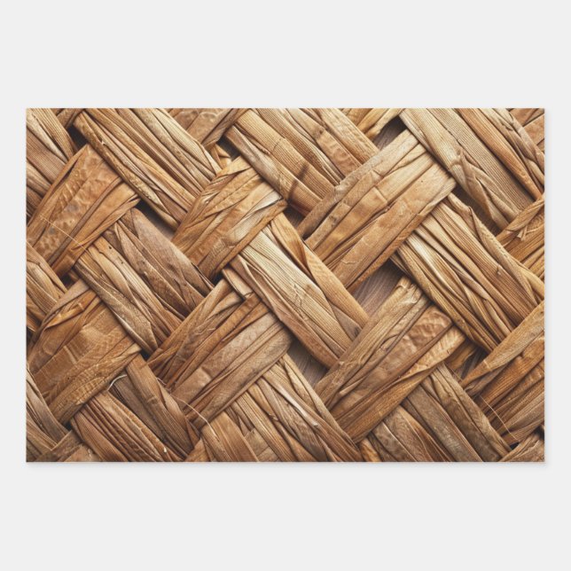 Feuille De Papier Cadeau Wicker Wicker (Devant 2)