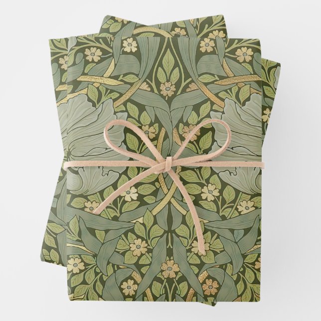 Feuille De Papier Cadeau William Morris (En situation)