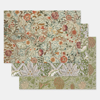 Feuille De Papier Cadeau William Morris Acanthus Broderie Motif Floral