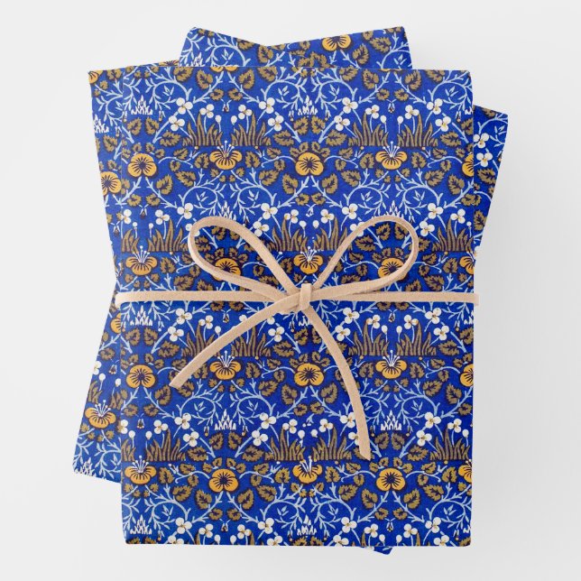 Feuille De Papier Cadeau William Morris, Brillante (En situation)