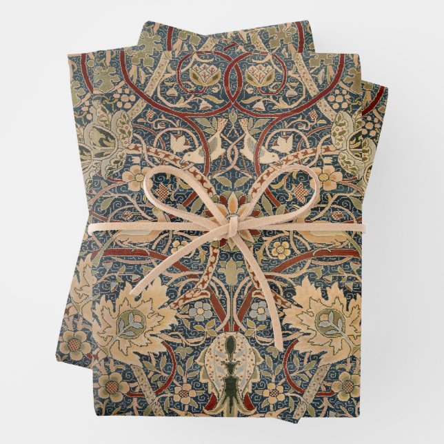 Feuille De Papier Cadeau William Morris Bullerswood Faux Tapestry (En situation)