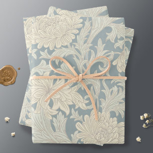 Feuille De Papier Cadeau William Morris Chrysanthemum Motif