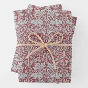 Feuille De Papier Cadeau William Morris, Colombe & Lapin