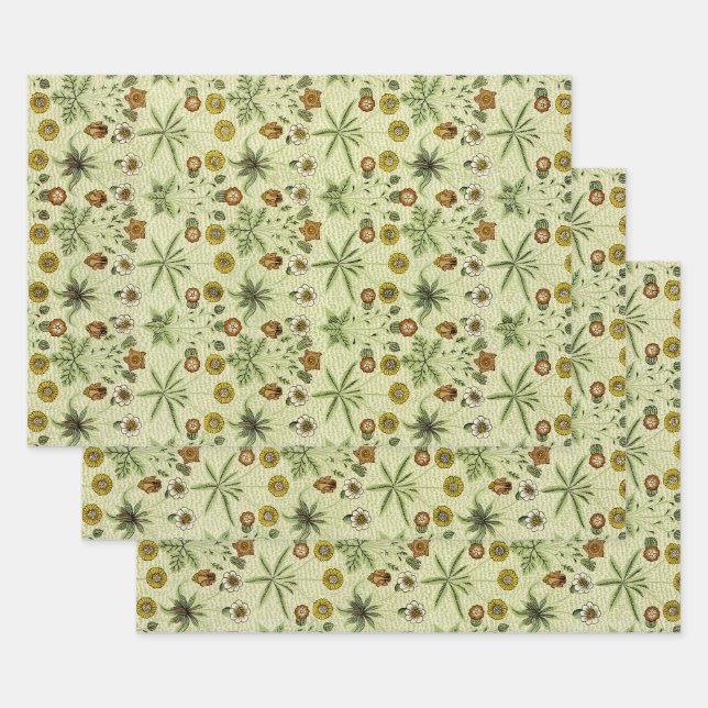 Feuille De Papier Cadeau William Morris Conception #4 (Lot)