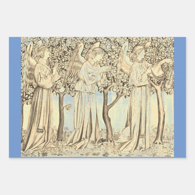 Feuille De Papier Cadeau William Morris DESIGNS ANGELS (Devant 2)