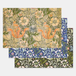 Feuille De Papier Cadeau William Morris Festival de fleurs de Compton de pr