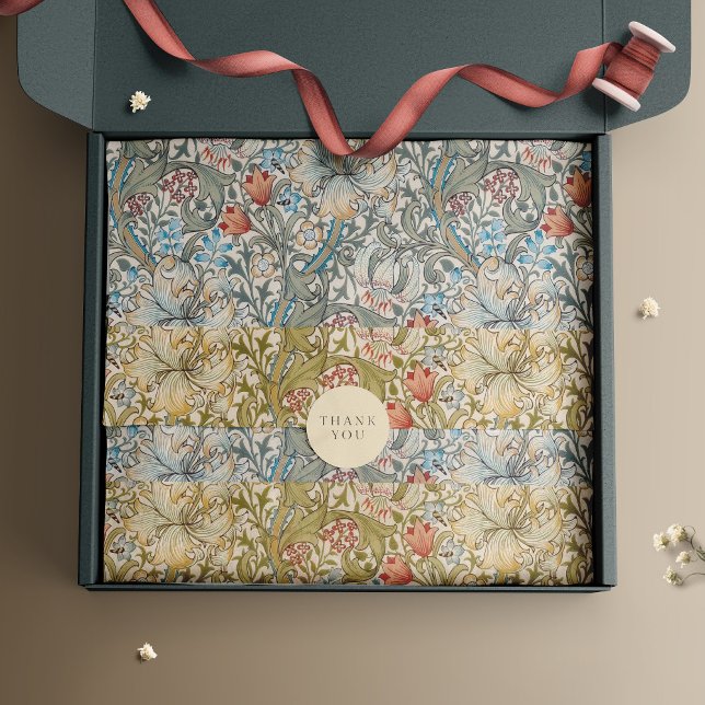 Feuille De Papier Cadeau William Morris Lily Art Nouveau Floral (Créateur téléchargé)