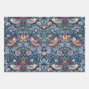 Feuille De Papier Cadeau William Morris motif floral Voleur de Fraises