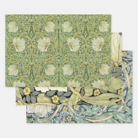 William Morris Pimpernel Fond d'écran bleu Floral