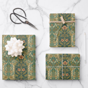 Feuille De Papier Cadeau William Morris Seaweed Floral vintage Art nouveau