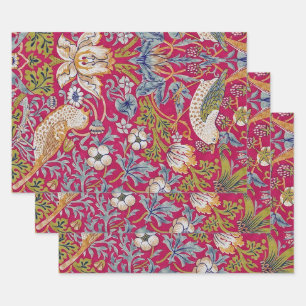 Feuille De Papier Cadeau William Morris, Strawberry Thief