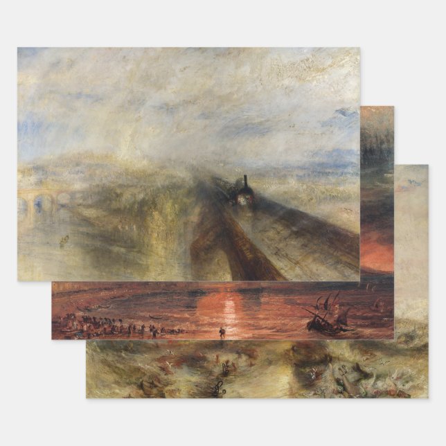 Feuille De Papier Cadeau William Turner - Sélection de chefs-d'oeuvre (Lot)