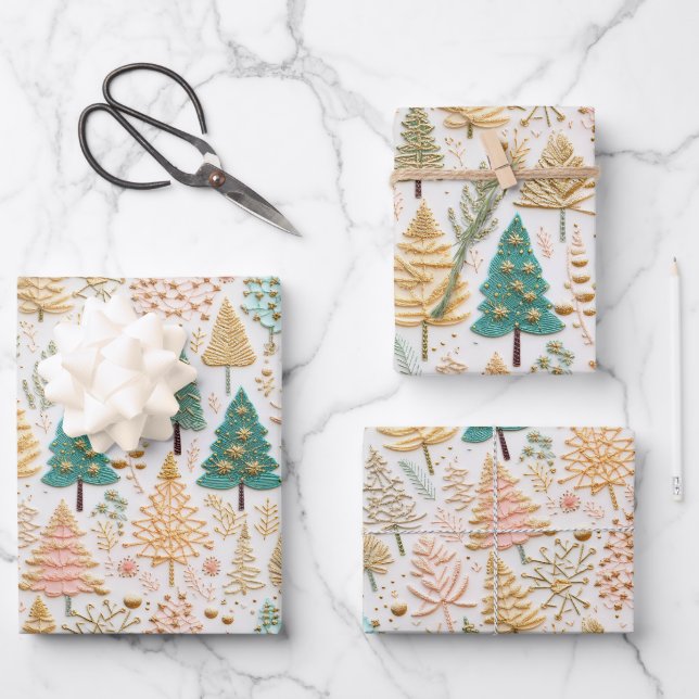 Feuille De Papier Cadeau Winter Wonderland Girl Anniversaire (Recto)