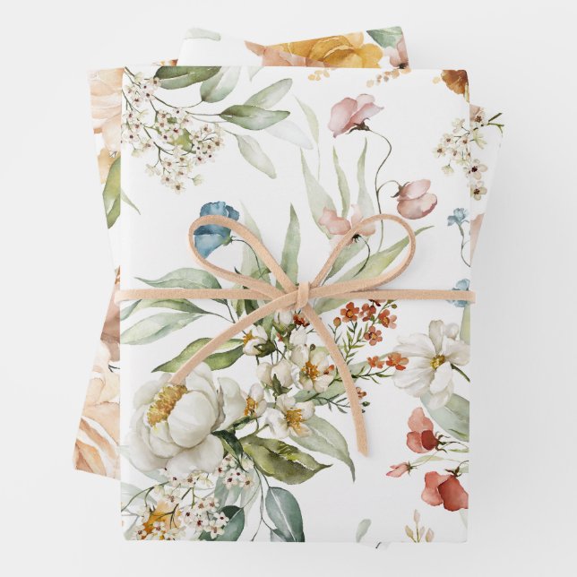 Feuille De Papier Cadeau WP | Hollandais Still Life Grand Floral 19x29 (3) (En situation)
