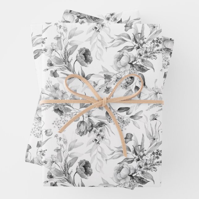 Feuille De Papier Cadeau WP | Sm Print, Dutch Still Life Floral Art, (3) (En situation)