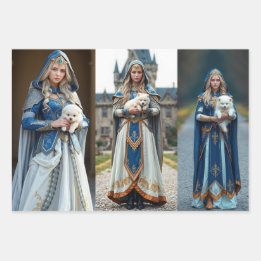 Feuille De Papier Cadeau Wrapping paper France meets Asia & Butterflies 